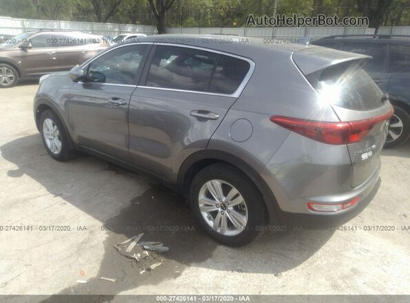 KNDPM3AC3J7468858 2018 KIA SPORTAGE Серый Передняя левая четверть