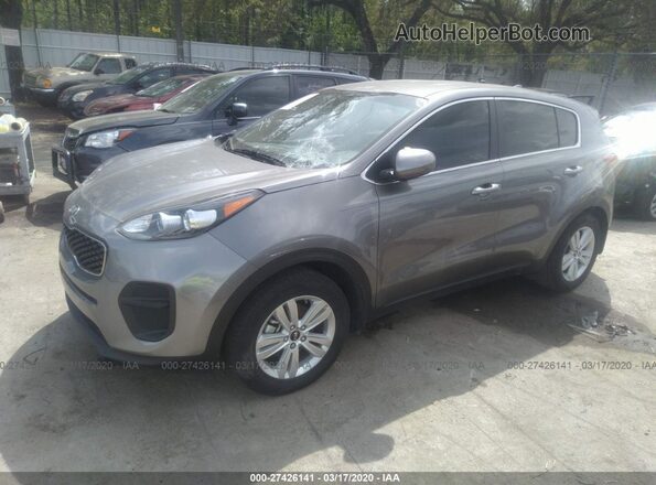 KNDPM3AC3J7468858 2018 KIA SPORTAGE Серый Передняя правая четверть
