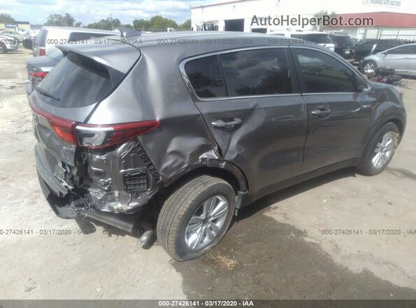 KNDPM3AC3J7468858 2018 KIA SPORTAGE Серый Задняя левая четверть