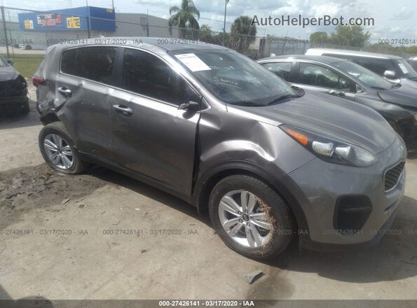 KNDPM3AC3J7468858 2018 KIA SPORTAGE Серый Вид панели приборов