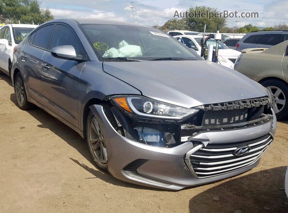 5NPD84LF5HH015559 2017 HYUNDAI ELANTRA Серебряный Передняя левая четверть