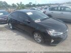 2019 Hyundai Elantra Sel Black vin: 5NPD84LF8KH485236
