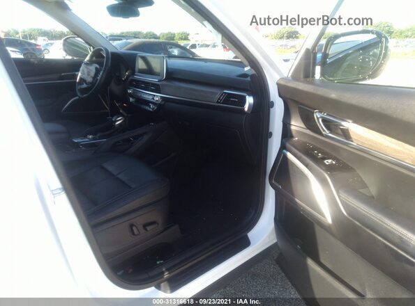 5XYP34HC0LG083455 2020 KIA TELLURIDE Белый Вид салона спереди