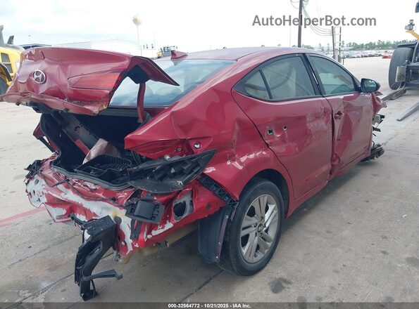 KMHD84LF9KU771274 2019 HYUNDAI ELANTRA Красный Задняя правая четверть