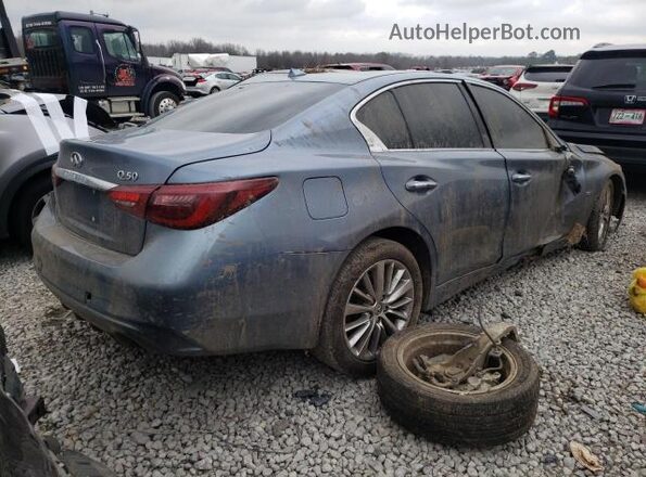 JN1EV7AP3JM359674 2018 INFINITI Q50 Синий Передняя правая четверть