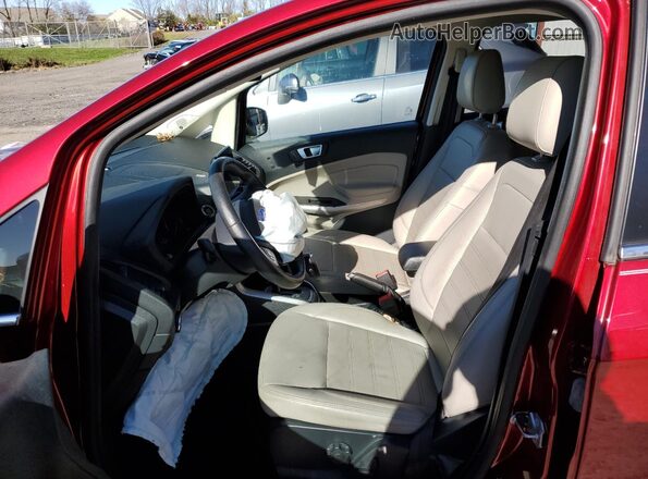 MAJ6S3KL6KC264117 2019 FORD ECOSPORT Красный Вид салона спереди