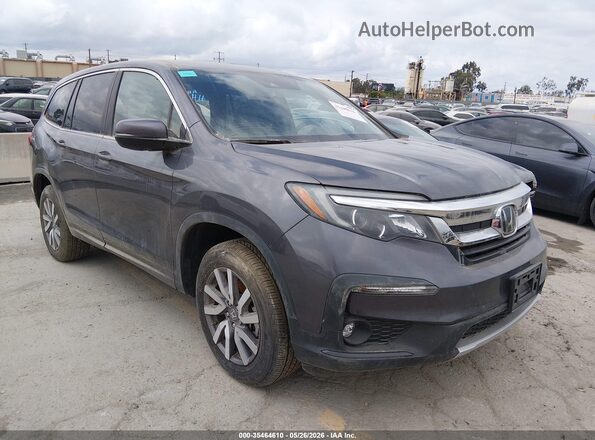 5FNYF5H38MB042503 2021 HONDA PILOT Серый Передняя правая четверть