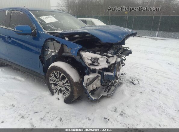 JA4AR3AW0JU018310 2018 MITSUBISHI OUTLANDER SPORT Синий Вид спереди