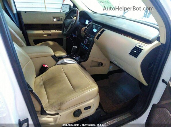 2FMGK5D83KBA22657 2019 FORD FLEX Белый Вид салона спереди
