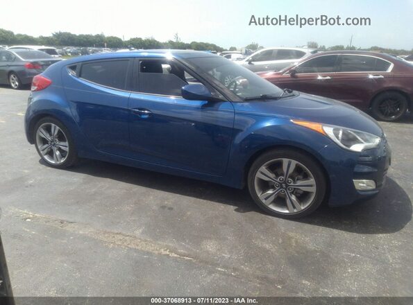 KMHTC6AD9HU322239 2017 HYUNDAI VELOSTER Blue Przód prawy