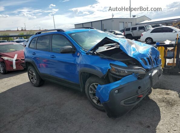1C4PJMBX9LD625331 2020 JEEP CHEROKEE Синий Передняя правая четверть