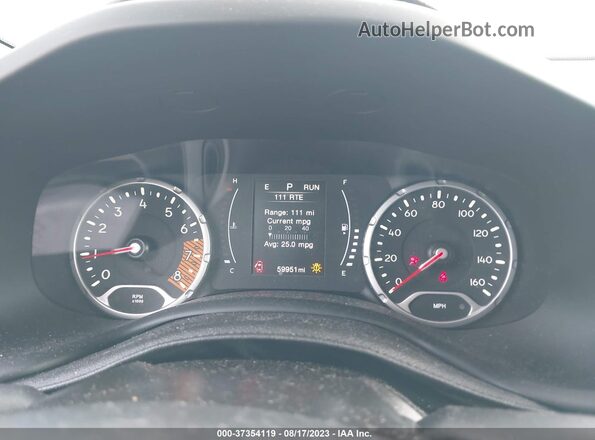 ZACNJABB9LPL80331 2020 JEEP RENEGADE White Հետևի նստատեղերի տեսք