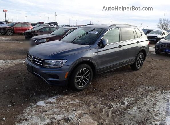 3VV2B7AX3KM011258 2019 VOLKSWAGEN TIGUAN Blue Front left