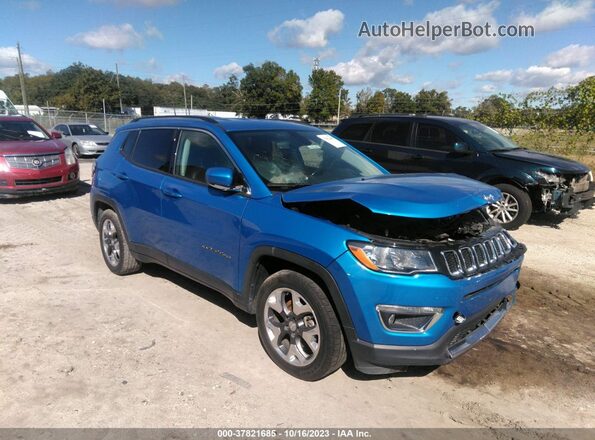 3C4NJCCB0LT187555 2020 JEEP COMPASS Blue Przód prawy