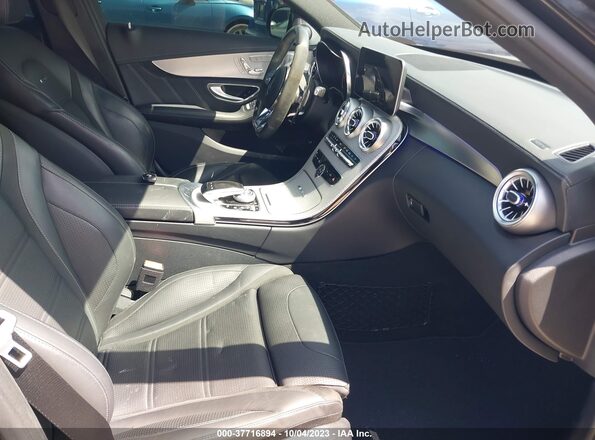 55SWF8HB6KU306667 2019 MERCEDES-BENZ C-CLASS Black Widok wnętrza z przodu