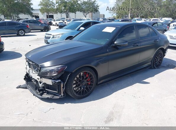 55SWF8HB6KU306667 2019 MERCEDES-BENZ C-CLASS Black Przód lewy