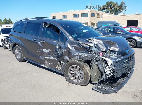 5TDJRKEC1MS017451 2021 TOYOTA LE Серый Передняя правая четверть