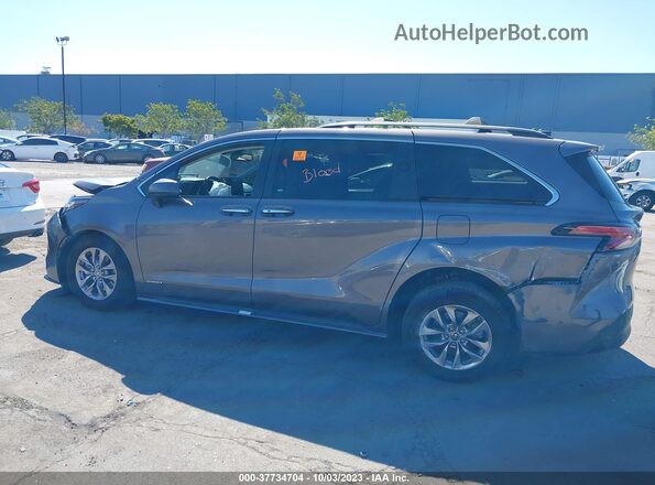 5TDJRKEC1MS017451 2021 TOYOTA LE Серый Панорамный вид салона 360°