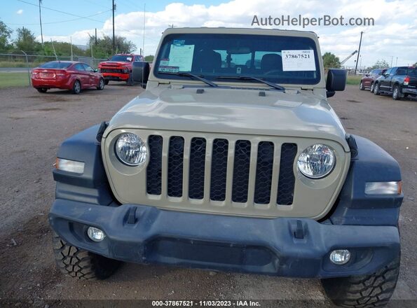 1C6HJTAG2LL203480 2020 JEEP GLADIATOR Cream Widok z przodu