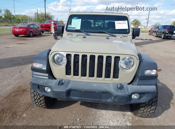 1C6HJTAG2LL203480 2020 JEEP GLADIATOR Cream Widok zestawu wskaźników
