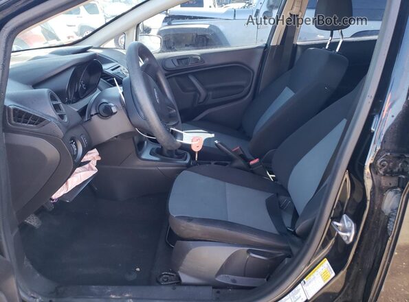 3FADP4AJ4KM140957 2019 FORD FIESTA Black Widok wnętrza z przodu