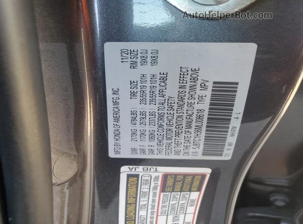5J8TC1H36ML008618 2021 ACURA RDX Серый Вид подкапотного пространства