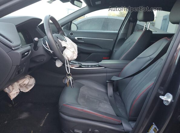 5NPEJ4J27MH107033 2021 HYUNDAI SONATA Серый Вид салона спереди