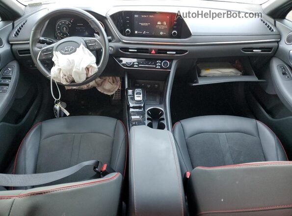 5NPEJ4J27MH107033 2021 HYUNDAI SONATA Серый Вид панели приборов
