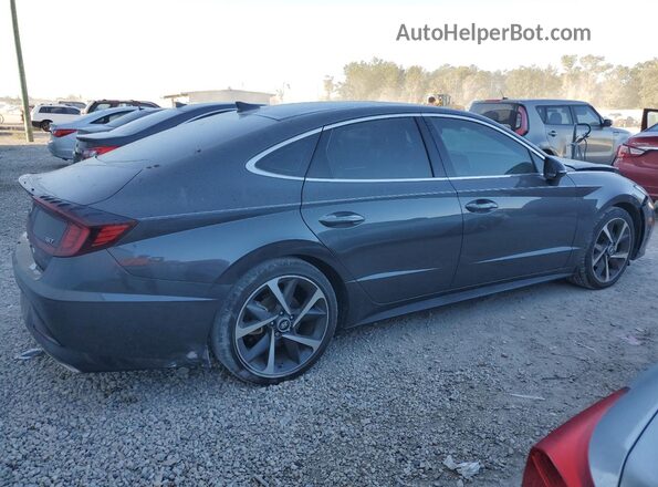 5NPEJ4J27MH107033 2021 HYUNDAI SONATA Серый Задняя правая четверть