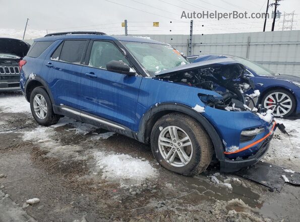 1FMSK8DH4LGD10094 2020 FORD FORD EXPLORER Blue Передня права чверть