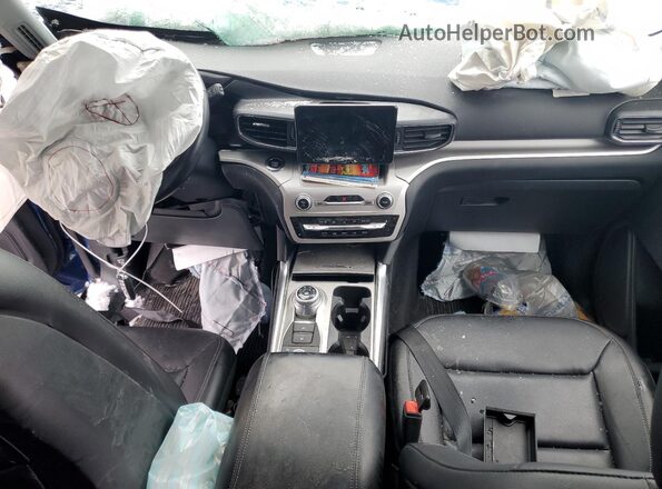 1FMSK8DH4LGD10094 2020 FORD FORD EXPLORER Blue Вид панелі приладів