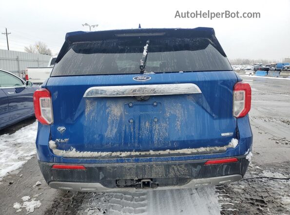 1FMSK8DH4LGD10094 2020 FORD FORD EXPLORER Blue Вид ззаду