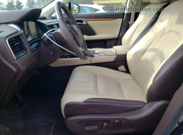 2T2BZMCA9GC048991 2016 LEXUS RX Черный Вид салона спереди