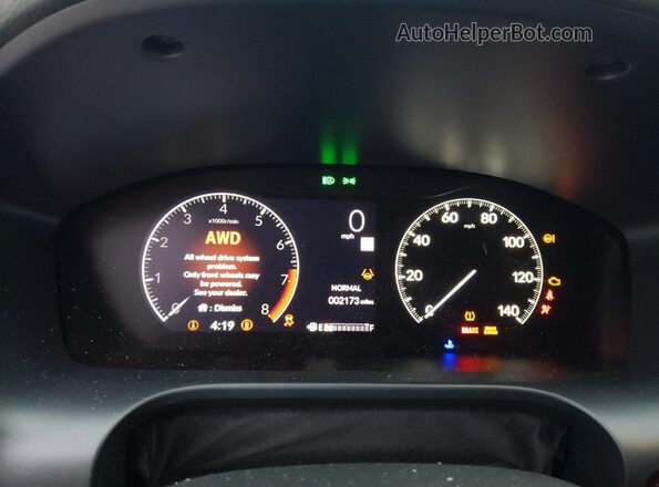 3CZRZ2H33RM701224 2024 HONDA HR-V Белый Вид щитка приборов