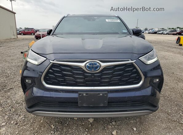 5TDFARAH1PS523955 2023 TOYOTA HIGHLANDER HYBRID Blue ხელსაწყოთა პანელის ხედი