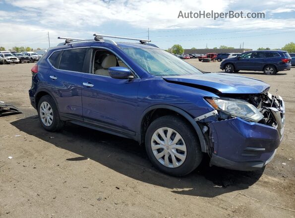 5N1AT2MV7HC811362 2017 NISSAN ROGUE Blue Przód prawy