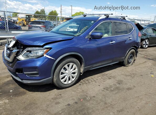 5N1AT2MV7HC811362 2017 NISSAN ROGUE Blue Przód lewy