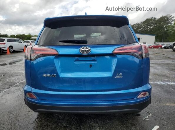 JTMBFREV4JJ213433 2018 TOYOTA LE Blue Вид ззаду