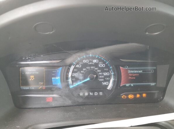 2FMGK5D82JBA02589 2018 FORD FLEX Серебряный Вид щитка приборов