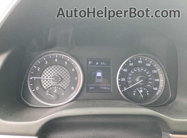 5NPD84LF8LH512615 2020 HYUNDAI ELANTRA Белый Вид щитка приборов