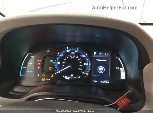 KMHC65LC4HU030780 2017 HYUNDAI IONIQ HYBRID Silver Widok tylnych siedzeń