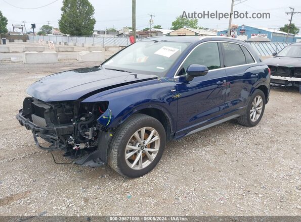 WA1DECF38M1016317 2021 AUDI Q3 Blue Front left