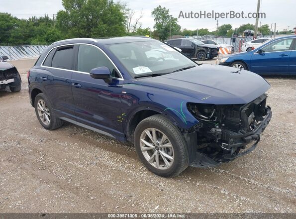 WA1DECF38M1016317 2021 AUDI Q3 Blue Front right