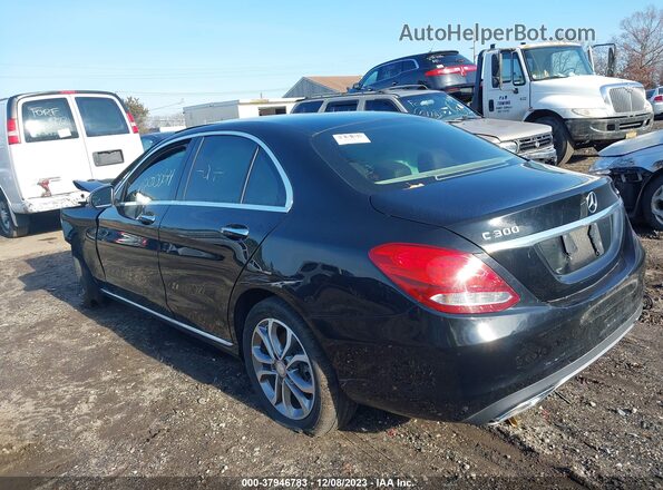 55SWF4KB8HU202708 2017 MERCEDES-BENZ C-CLASS Black Trasero izquierdo