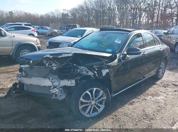 55SWF4KB8HU202708 2017 MERCEDES-BENZ C-CLASS Black Vista tres cuartos delantera izquierda