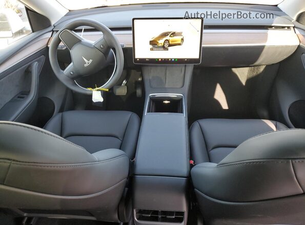 7SAYGDEE7RF079016 2024 TESLA MODEL White Առջևի վահանակի տեսք