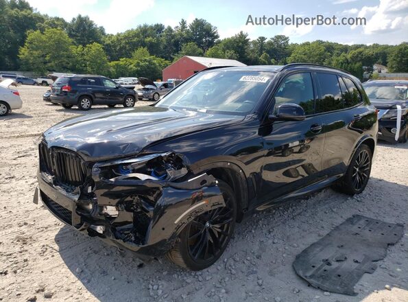 5UXJU4C02M9E97812 2021 BMW X5 Черный Передняя левая четверть