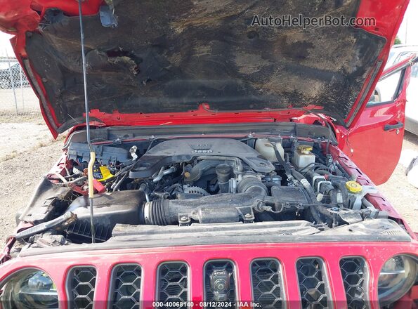 1C6JJTEG3ML597911 2021 JEEP GLADIATOR Красный Вид сзади