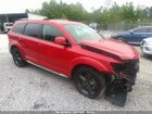2018 Dodge Journey Crossroad Red vin: 3C4PDCGG1JT475863