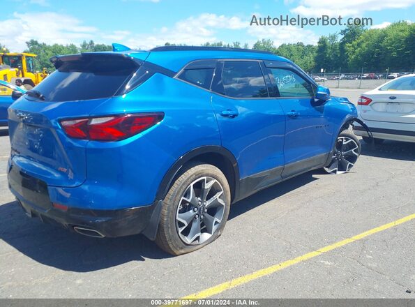 3GNKBKRS1LS650446 2020 CHEVROLET BLAZER Blue Trasero derecho